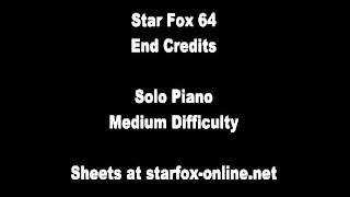 Star Fox 64 Ending Credits  Piano Sheet Music Available [upl. by Siraj]