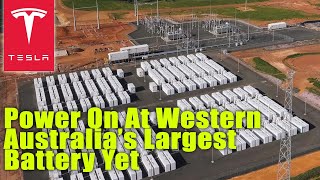 Tesla Megapacks Power On At Western Australia’s Largest Battery Yet [upl. by Jentoft707]