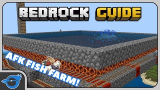 Early Game AFK FISH FARM  Bedrock Guide 007  Survival Tutorial Lets Play [upl. by Llehsim]