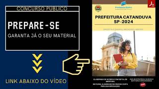 Apostila Prefeitura Catanduva SP Agente Fiscal de Tributos 2024 [upl. by Elon]