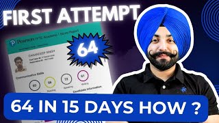 PTE exam review 64 Scores in 15 days how to get 7 each 65 scores best tips  Gurwinder Sir [upl. by Edmee791]