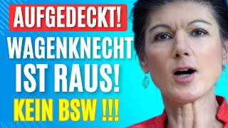 Überraschend Wagenknecht tritt zurück – die Wahrheit kommt ans Licht [upl. by Ycnahc965]