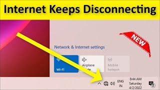 How To Fix Internet Keeps Disconnecting Issue Windows 11 10  8  7  2022 [upl. by Kristan968]