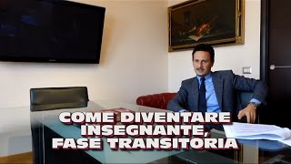 COME DIVENTARE INSEGNANTE FASE TRANSITORIA [upl. by Ybor]