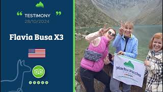 Testimony USA  Flavia Busa X3 incacivilization brasilturismo viagensmachupicchu [upl. by Nivag850]