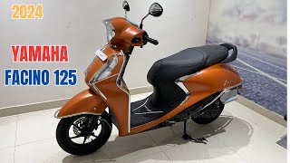 2024 New Yamaha Fascino 125 Copper Color Detailed Review With On Road Price Features Mileage [upl. by Airotkiv785]