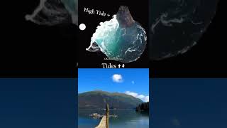 Physics High amp low Tides  Animation Explain shorts physics animation science viral tranding [upl. by Olatha]