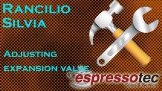 Rancilio Silvia  ExpansionOver Pressure Valve Adjustment [upl. by Wein]