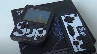 FC Retro Handheld  400 in 1 SUP  8bit GameBoy Unboxing Review [upl. by Andel15]