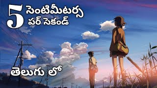 5cm per second full movie in telugu dubbed  anime otakus telugu [upl. by Yrad]