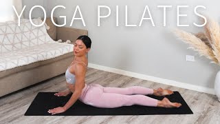 40 MIN YOGA PILATES FLOW  Full Body Workout 🤍 Day 6 Move With Me Series [upl. by Myrah689]