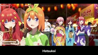 Gotoubun no Hanayome All Song Season 1  2 Movie TV Special [upl. by Adnhoj]