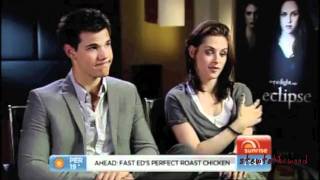 Taylor Lautner and Kristen Stewart Funny Moments [upl. by Helali483]