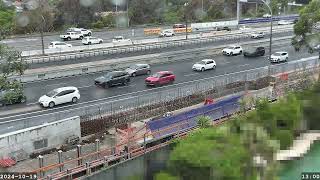 Warringah Freeway Upgrade time lapse  Saturday 19 October 2024 [upl. by Hoshi]