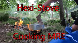 Argo Survival trip behind the scenes  Cooking MRE on a Hexamine stove [upl. by Leontyne628]