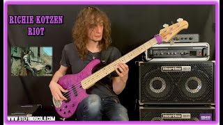 RICHIE KOTZEN “RIOT” Bass Cover [upl. by Korella]