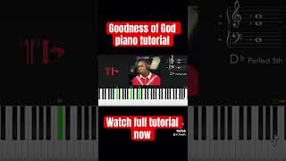 Cece Winans Goodness of God piano [upl. by Sabec]