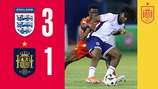 RESUMEN  Inglaterra 31 España  Fase de grupos  Europeo sub17  🔴 SEFUTBOL [upl. by Ecnarepmet]