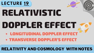 Relativistic Doppler Effect  Longitudinal Doppler Effect  Transverse Doppler’s Effect [upl. by Saum]