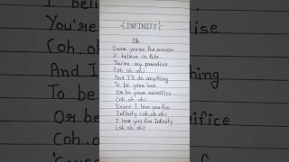 The Story Behind Infinity Lyrics [upl. by Emanuele]