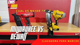 Milwaukee vs DeWalt framing nailer which one is better   Clavadoras inalámbricas para marcos [upl. by Akenn]