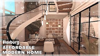 BLOXBURG Affordable Modern Home Speedbuild interior  full tour House Build [upl. by Assetniuq268]