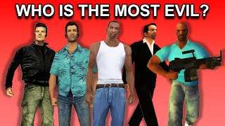 Which GTA Protagonist was the MOST EVIL Ranking GTA Characters [upl. by Joiner]