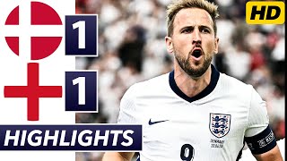 Denmark vs England 11 HIGHLIGHTS amp GOALS  UEFA EURO 2024 [upl. by Hsiekal]