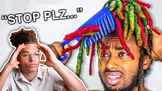 Reacting To People Combing Out Dreadlocks [upl. by Eleinad]