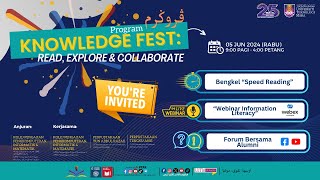 KNOWLEDGE FEST 2024  FORUM BERSAMA ALUMNI STEROTAIP SEORANG PUSTAKAWAN [upl. by Narot]