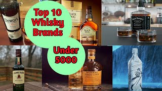 Top 10 whiskey under 5000 in India [upl. by Ecam]