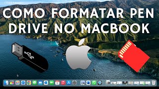 Como formatar pen drive ou HD no Macbook  How to Format Pen Drive or HD on Macbook M1 Monterey [upl. by Ahsienor]