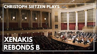 Iannis Xenakis Rebonds b Christoph Sietzen live at Konzerthaus Vienna [upl. by Ahsiekahs]