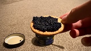 Unboxing Deluxe Lumpfish Caviar  Black A Gourmet Indulgence 🍽️🖤 ASMR [upl. by Mars232]