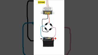 How to Make 12V Battery Chargershortsyoutubeshortsgktechnicalbatterychargerviraltrending [upl. by Grimaldi]