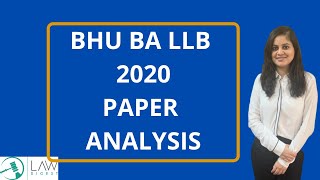 BLAT 2020 Paper Analysis  BHU BA LLB 2020 [upl. by Oderfigis589]