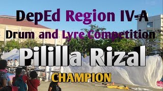 Regional Drum and Lyre Competition 2019 Region IVA CALABARZON Pililla Rizal [upl. by Adliw298]