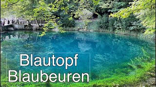 Blautopf in Blaubeuren  Motorradausfahrt [upl. by Anaet]