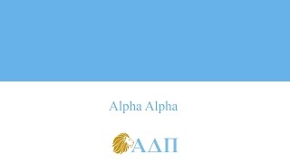 Alpha Alpha Alpha Delta Pi Song [upl. by Oneil]