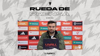 Rueda de prensa de Rubén Albés [upl. by Nnovahs]