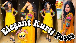 Elegant Kurti Poses  Simple Poses in Kurti  Wall Edition  Pose Against Wall  Simple Kurti poses [upl. by Mckeon]