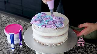 How To Buttercream Swirl  Cake Craft USA [upl. by Arimihc]