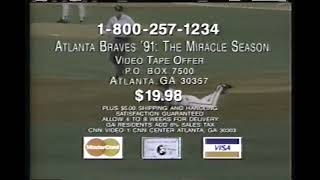 Atlanta Braves video tape offer commercial 1992 [upl. by Aicina473]