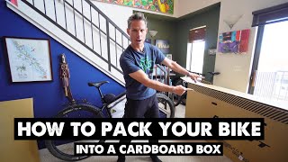 How To Pack Your Bike Into a Box For Travel [upl. by Gussie]