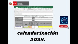 CALENDARIZACIÓN 2024INICIAL PRIMARIA Y SECUNDARIA [upl. by Siulegroj607]