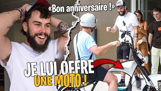 Joffre une Moto à Bouzi pour son Anniversaire  il est choqué [upl. by Koss]