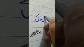 quotInshalquot in cursive writing  AzkaFatima vlogs [upl. by Einnhoj]