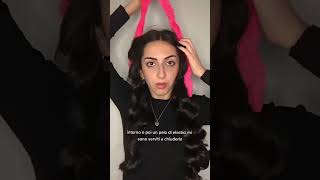 Tutorial Capelli Mossi con la Fascia BIGOODINO 🧸✨ Boccoli Senza Calore piegasenzacalore haircare [upl. by Nalat372]