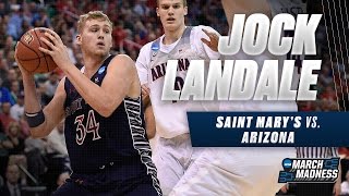 March Madness Highlights Jock Landale with 19 points vs Arizona [upl. by Lemmuela]