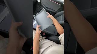 Tesla Model 3 amp Y Armrest Cover🤲 ArmrestCover electriccar tesla accessoirestesla teslastyle [upl. by Nodnahs]